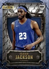 2022 Wild Card Matte Weekend Warrior Blue #WW-15 Isaiah Jackson /50