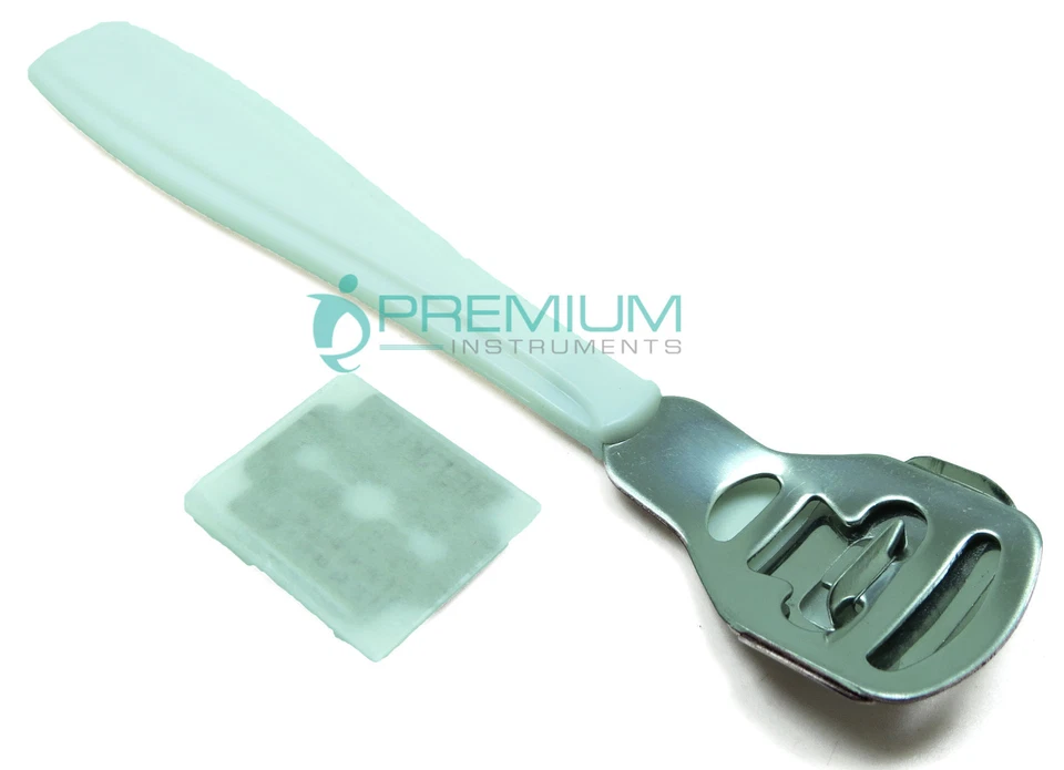 10× Rasp Corn Slicer File Callus Remover Foot Skin Shaver Pedicure W/ Blades - Image 2 of 4