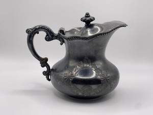 Vintage Homan Silverplate Co Lidded Creamer Pitcher