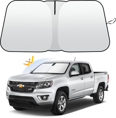 Foldable Windshield Sun Shade Shield Cover UV Block For Chevy Colorado 2015-2022