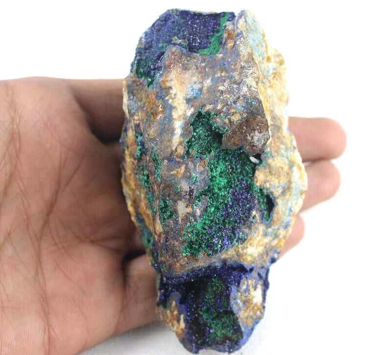 Muestra de 247 gramos 1 pieza azurita natural grande rara vez encontrada piedra preciosa suelta cruda Foto 2 de 4