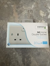 Image of Energenie MiHome Smart 2 Gang Power Socket 13A White MIHO007