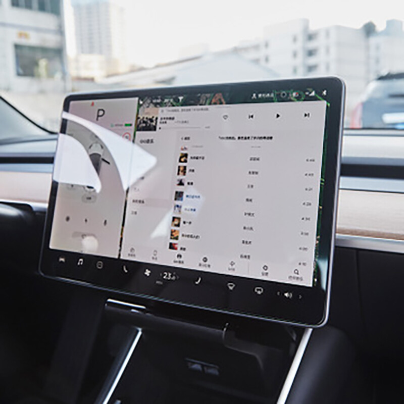 15" Touch Screen Protector Film Tempered Glass Transparent For Tesla Model 3 Y