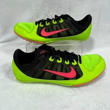 Nike Sneakers Women's 11.5 Yellow Zoom Rival MD Track Spikes Running Shoes