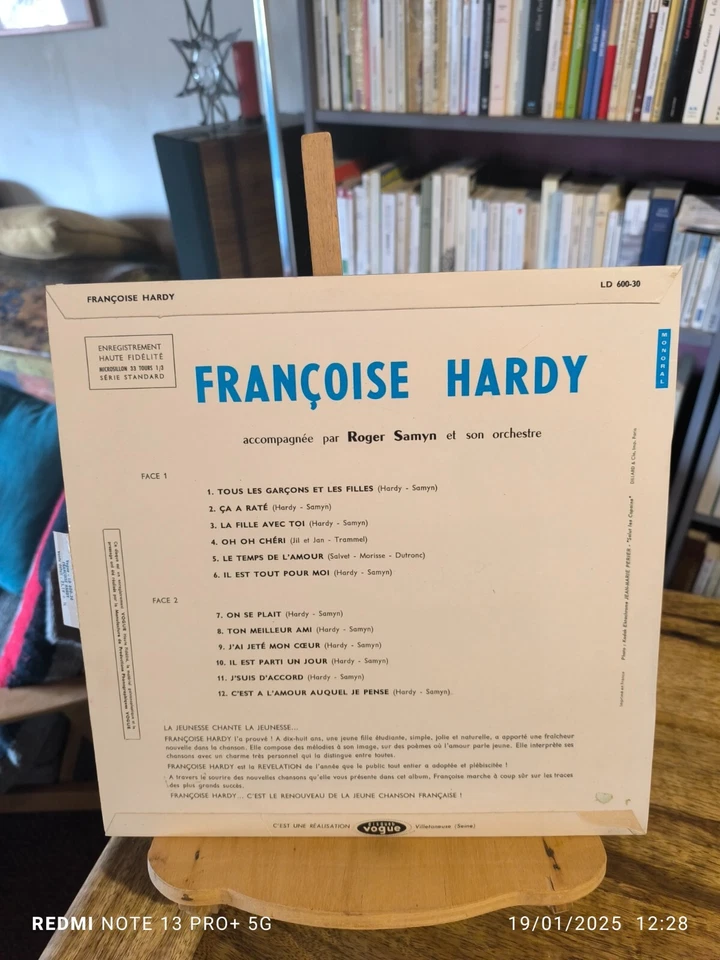 FRANCOISE HARDY - LP ORIGINAL MONO (1962) - REF : LD600-30 - LABEL VOGUE - Photo 2/4