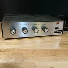 Vintage Bogen 4 Channel MX6A-T Amplifier Powers up needs new on/off switch
