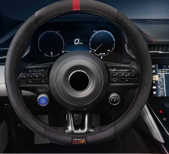 Oracle Red Bull Racing Coprivolante Powerbar per Volanti con Ø 38cm Nero/Rosso