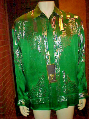 NWT MENS CREME DE SILK METALLIC SILK SHIRT STYLE ... - eBay
