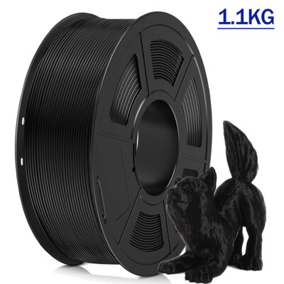 JAYO PLA Filament 1.75mm 1.1KG Black For 3D Printer Multi-color Neatly Wound