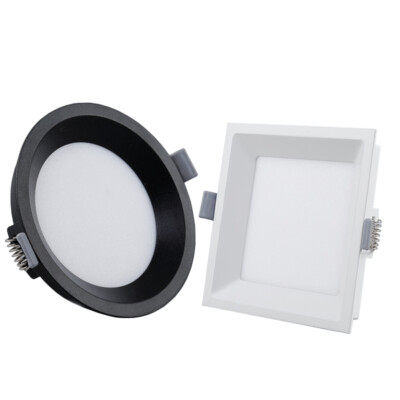 LED Ceiling Fixture Light Recessed Flush Mount Lamp Square/Circle Ultrathin Hall