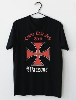 Warzone American Hardcore Punk Band Lower East Side Crew T-Shirt S