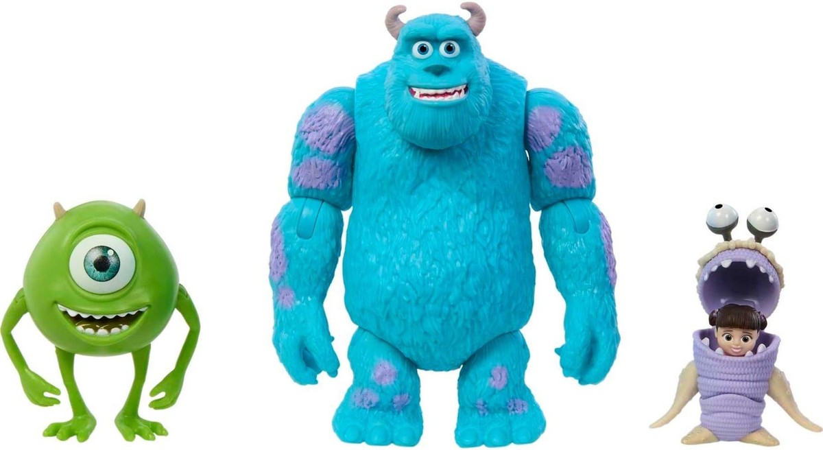 Disney Pixar Monsters Inc Character Figures 3 Pack Sulley Mike Boo