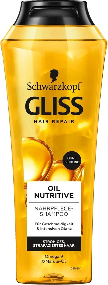 Schwarzkopf Gliss Kur Shampoo Oil Nutritive , 2 x 250ml - Bild 1 von 1