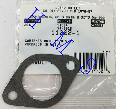 FEL-PRO 35168 Engine Coolant Outlet Gasket Fits Chevrolet Chevette 1976-87