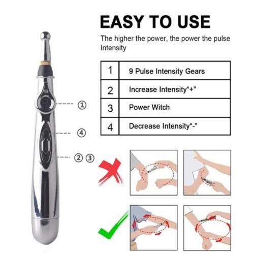 Electric Acupuncture Pen Pain Relief Point Massage Electronic Meridia Hot US New - Picture 11 of 25