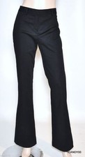 Nwt 178 Tahari ALICE Stretch Cotton Wide Leg Pants Trousers Black 8