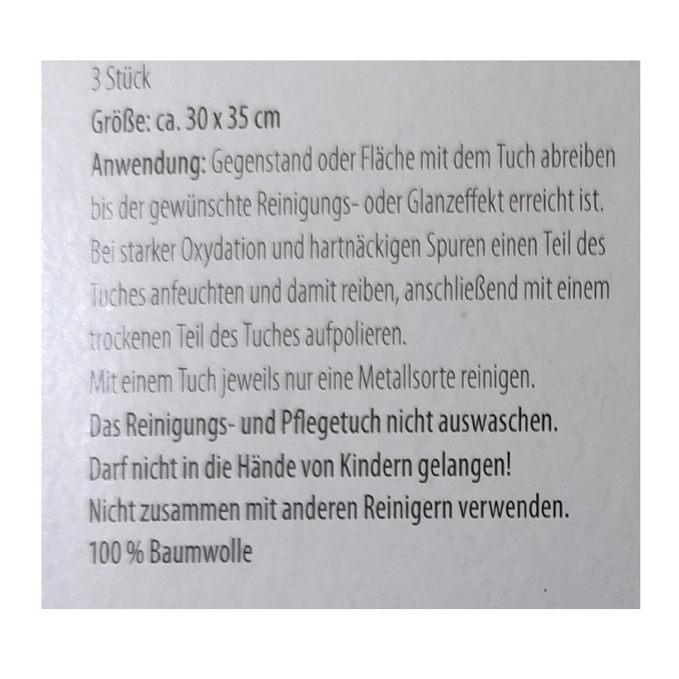 3 Stk Goldputztuch Goldpflegetuch Gold Münzen Schmuck Pflege Poliertuch B Ware - Bild 4 von 4