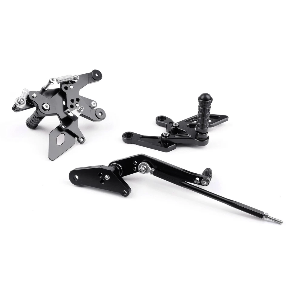 Adjustable Rearsets Foot Rest Pegs Rear Set For Honda CBR500R CB500F 16-17 BLK - Image 4 of 4