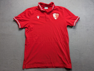 FC Sion macron Training Red Polo shirt mens size L