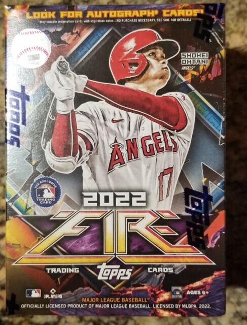 免税物品 MLB 2022 TOPPS FIRE 4BOX 大谷翔平 ベースボールヒーローズ ...