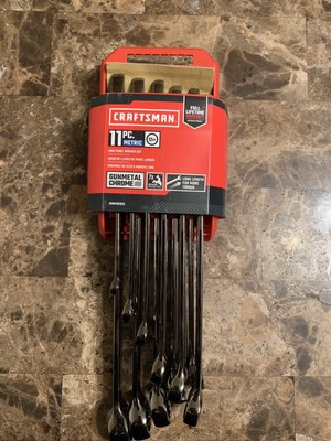 Craftsman 11pc Wrench Set Long Panel Metric Gun Metal | eBay
