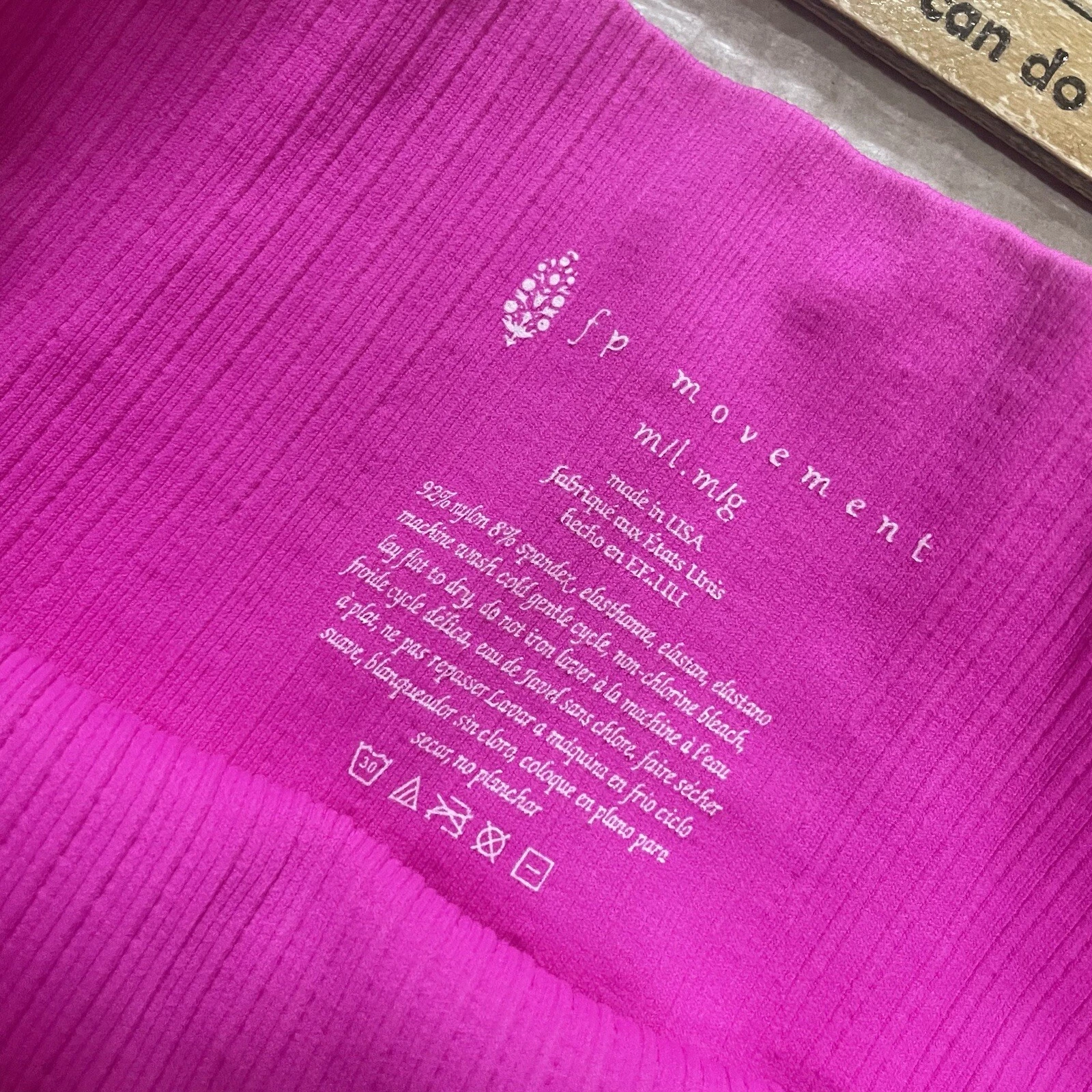 free-people-movement free throw ribbed hot pink shorts