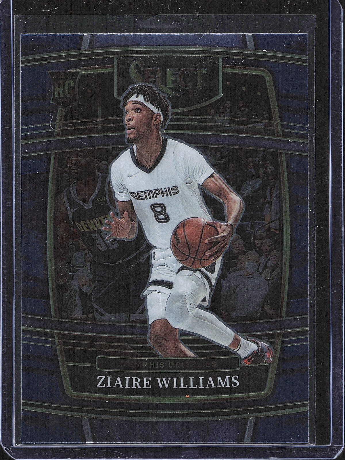 Ziaire Williams 2021-22 Panini Select Concourse Blue Prizm RC #86 Rookie