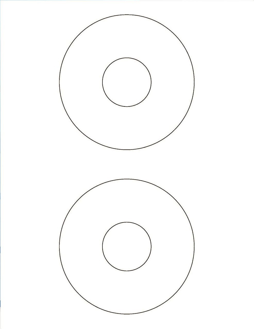 1500 CD DVD Laser Ink Labels - CD Template 5824 4.5