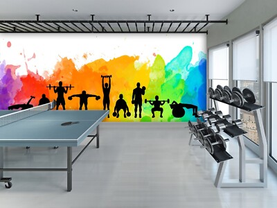 3D Color Fitness 1262 Wallpaper Mural Paper Wall Print Indoor Murals CA Sinsin