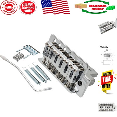 Upgrade Your Guitar: 52.5mm Tremolo Bridge for Strat and Squier - Easy Install