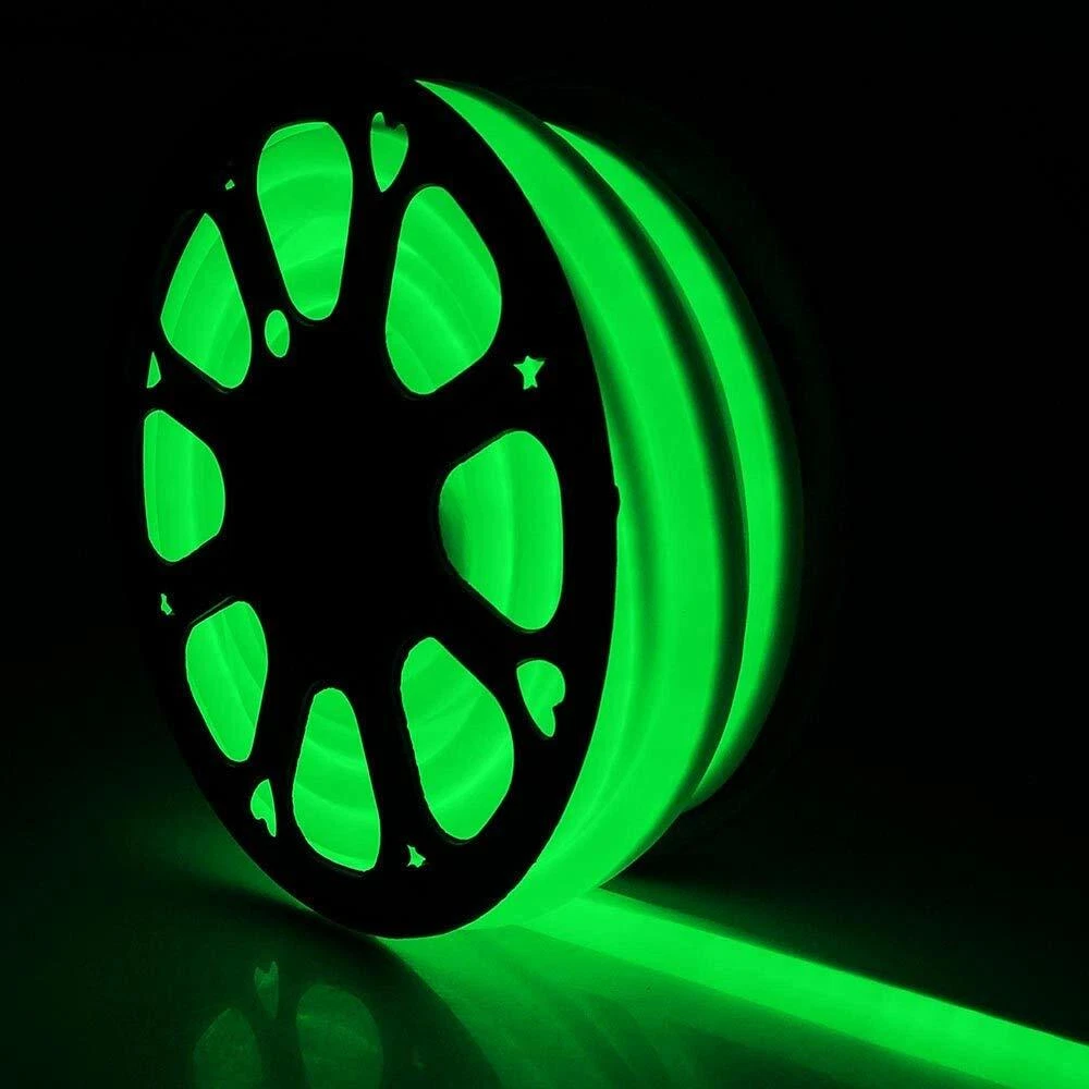 100ft LED Neon Light Strip 110V Flexible Rope LED Strip Garden Home Floor Decor