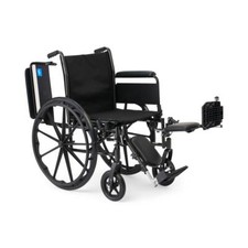 K3 Guardian 18" Wide Wheelchair w/ Full-Length Arms Elevating Leg Rests, Each