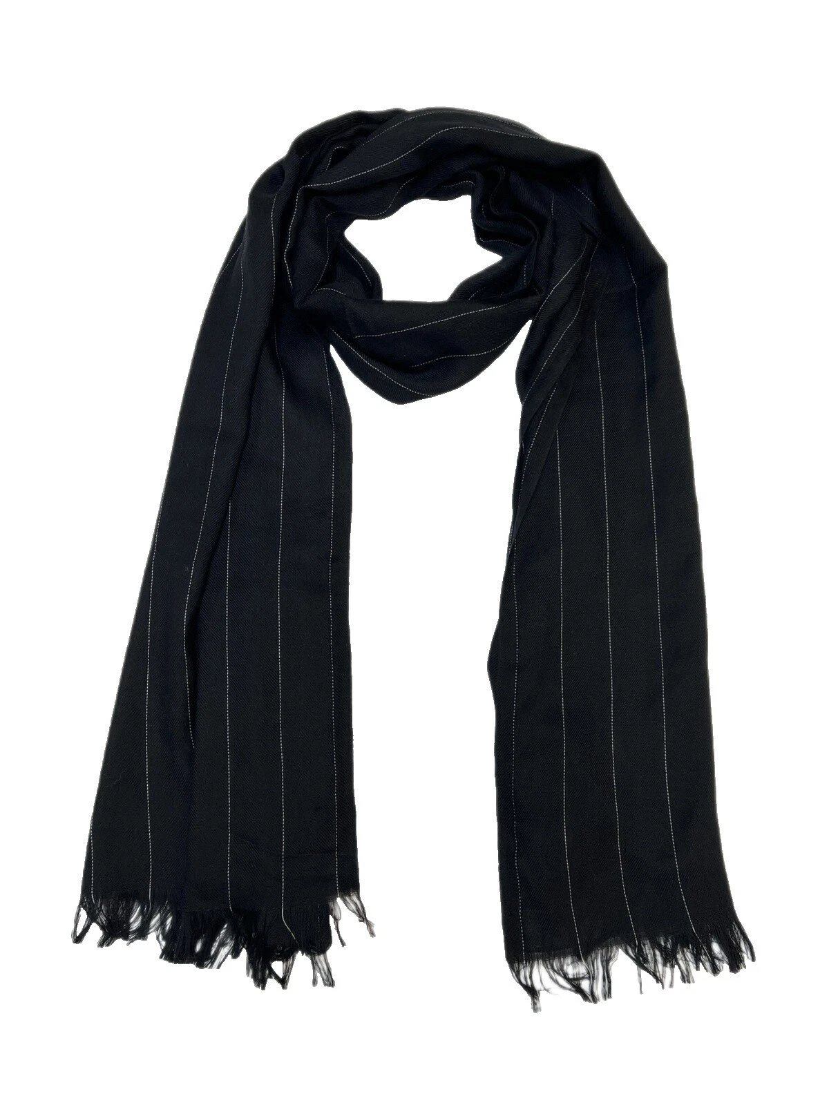 Black Striped Scarves & Wraps for Women