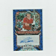 2021 Prizm Baseball Card BLUE Donut Circles AUTOGRAPH Pavin Smith RC #44/49