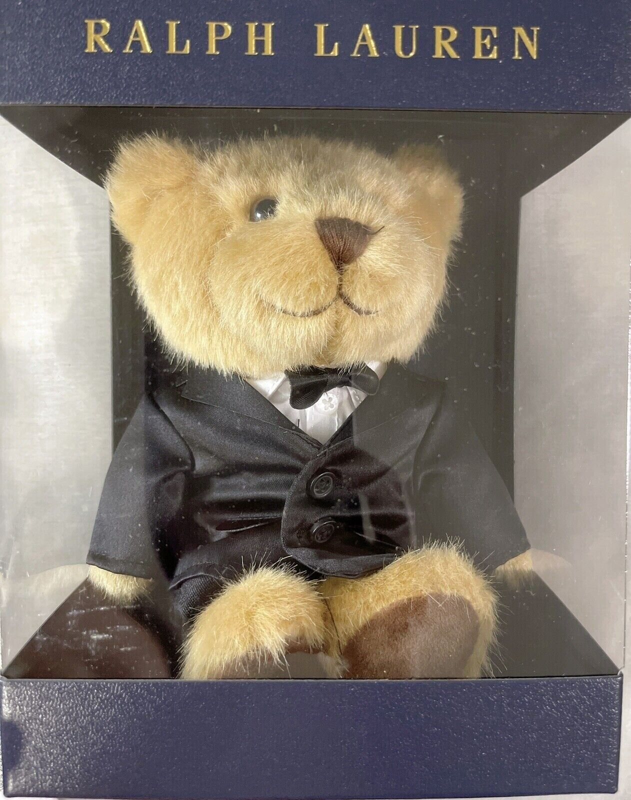 Ralph Lauren Polo Bear Plush Stuffed Animal Tuxedo Teddy 2022 New in Box