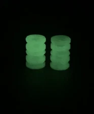 Glow In The Dark Textured Knife Bead, 2 Pack, Lanyard Bead, 3D Printed, EDC