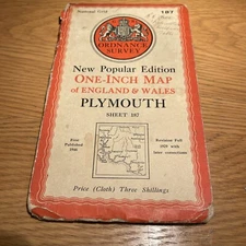 Various Vintage Ordnance Survey One Inch Maps Paper And Cloth - Choose A Map