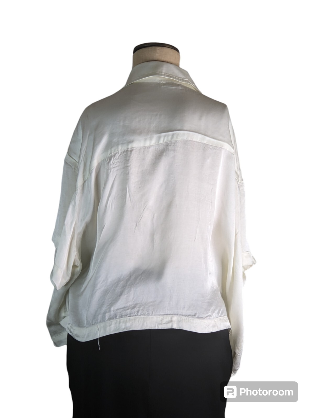 DONNI White Silky Button Down, XXL, EUC - image 2