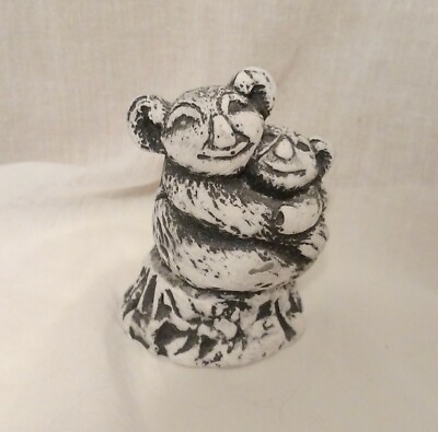 Koala Bear & Baby Figurine Handcrafted Sculpture