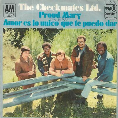 THE CHECKMATES LTD. 7''PS Spain 1969 Proud Mary