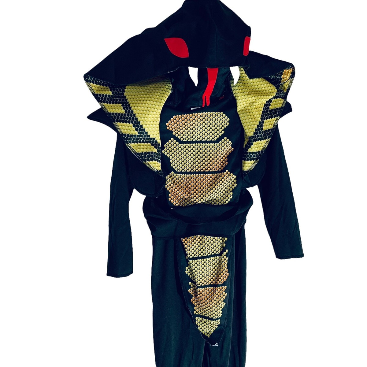 Cobra Ninja Costume Toddler 3T-4T Bodysuit Mask Hood Black