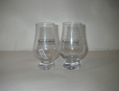 SET OF 2 BUNNAHABHAIN ISLAY SINGLE MALT SCOTCH WHISKEY GLASS G3808