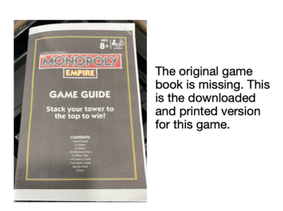 モノポリー エンパイア Monopoly Empire Board Game Hasbro GOLD edition 2013(Missing