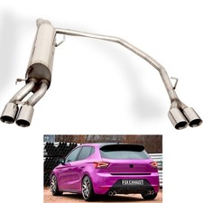 FOX Sportauspuff Endschalldämpfer rechts links je 2x76 für Seat Ibiza V KJ 1.0l