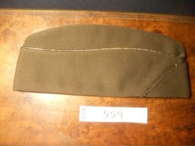 Vintage GREEN Garrison CAP HAT 1950s-1960s era FOMBY Clothing Knox 7-1/4 wool