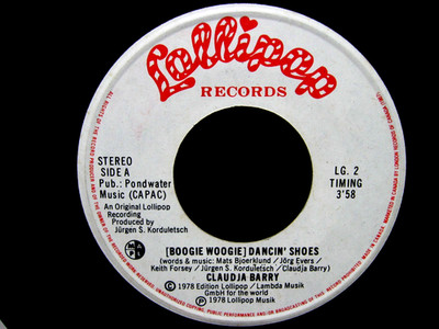 Claudja Barry RARE FUNK SOUL DISCO 45 Boogie Woogie Dancin' Shoes LOLLIPOP VG++