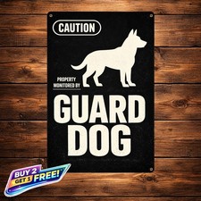 Personalized Rottweiler Dog Warning Sign 8x12 Metal Tin Decor