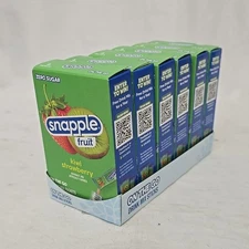 6 PACK 36 COUNT Snapple Kiwi Strawberry Zero Sugar Drink Mix Singles to Go 0.6oz