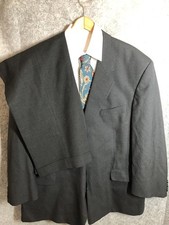 Jack Victor Suit Mens 52R Gray 2 Piece Rochester Big  Tall Classic Fit