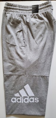 Adidas Essentials Badge of Sport Jersey Men's Pants, Color: Medium Gray Size: XL